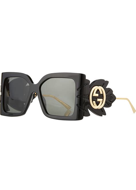 gucci 53mm oval sunglasses|Gucci oversized square acetate sunglasses.